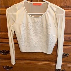 Crop too with beaded design